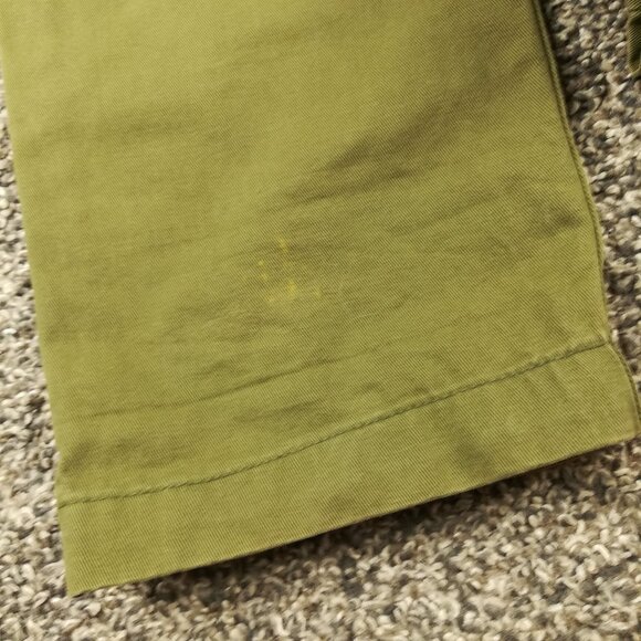 Taylor Stitch Pants Brenham Slim Chino Flat Front Green Mens 32x36 *Flaw - Picture 10 of 14